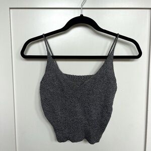 Grey Knit Tank Top